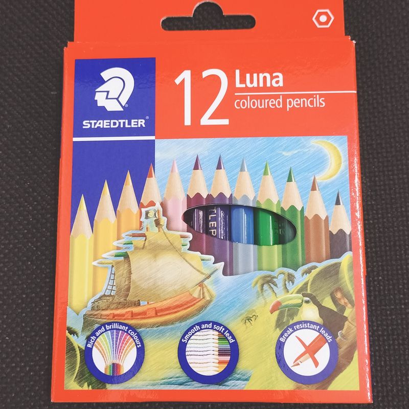 Luna Coloured Pencils -Rich and Brilliant - Hex - 1/2 Size