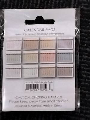 2025 Calendar Pads