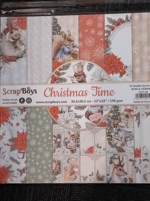 Christmas Time 12x12 paper