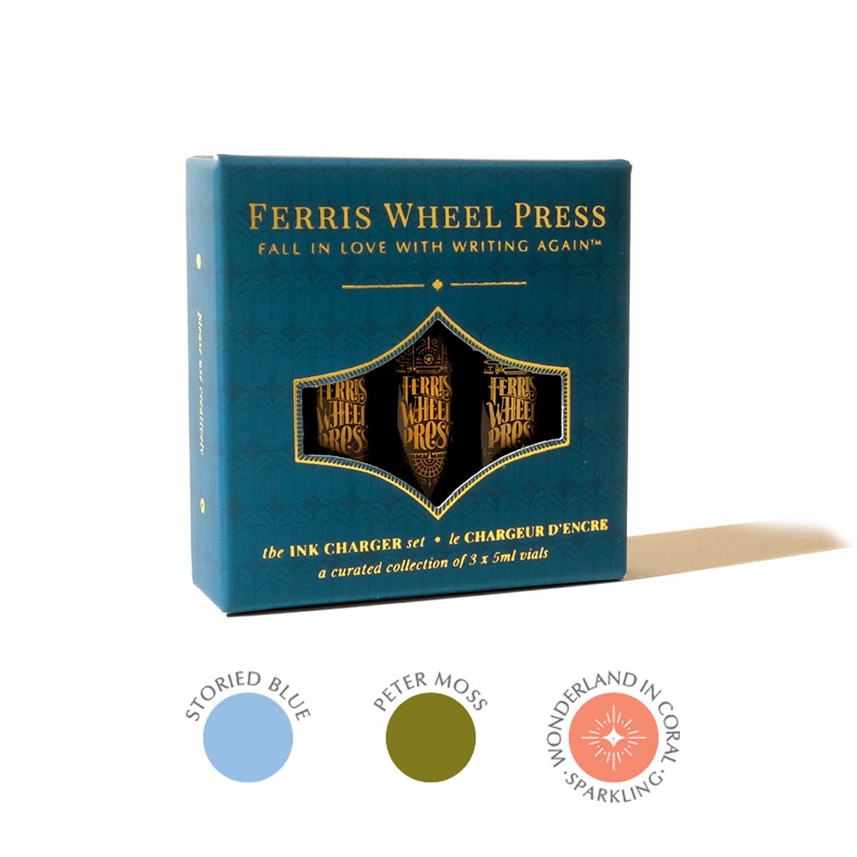 Fountain Pen Inks, Colour: Charger Set The Bookshoppe Collection