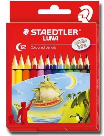 Luna coloured Pencils – Rich and Brilliant - Hex - 12pc Half Size