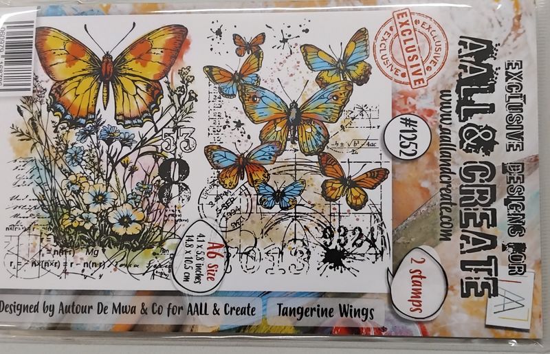 Tangerine Wings A6 Stamp