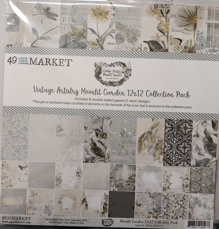 Vintage Artistry Moonlit Garden 12x12 paper