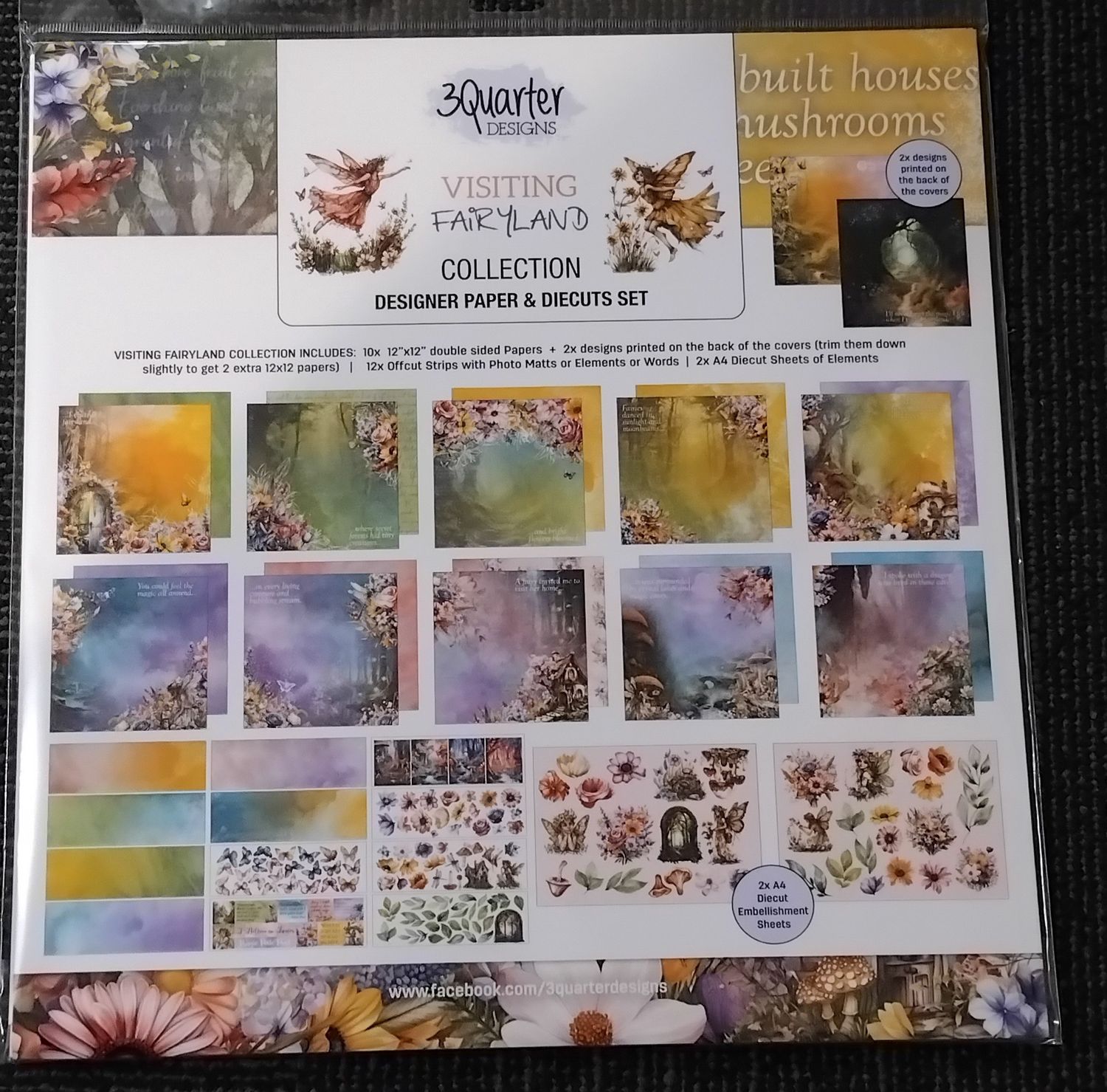 Visiting Fairyland Collection, Style: 12x12 Designer Paper and Diecuts set