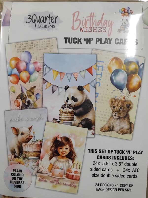 Birthday Wishes Tuck &#39;N Play Cards