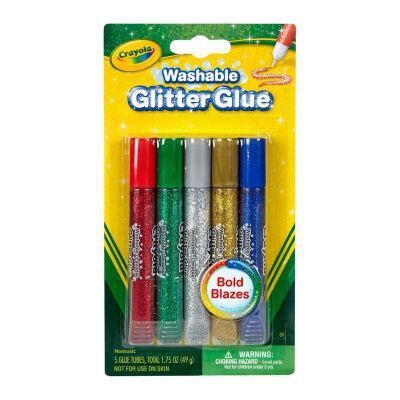 Washable Glitter glue 5 colours