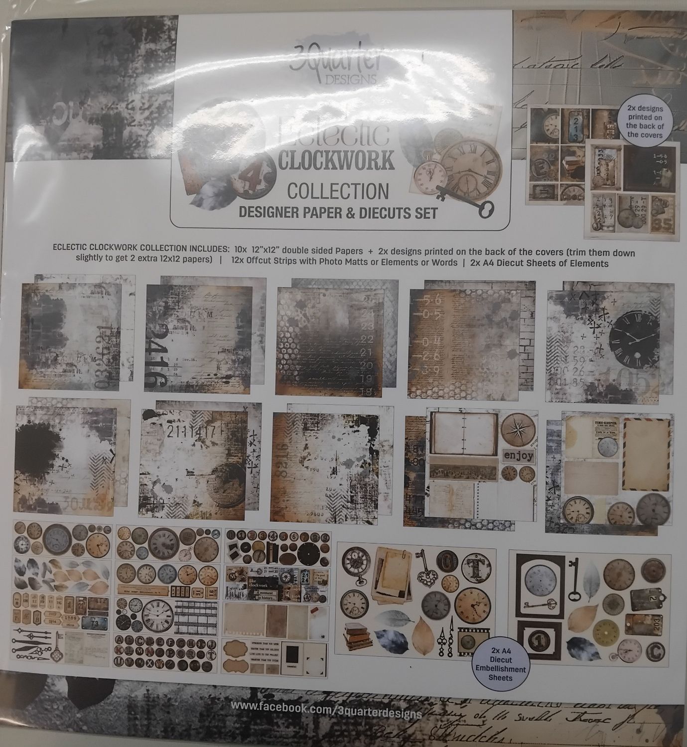Eclectic Clockwork Collection, Style: 12x12 Paper