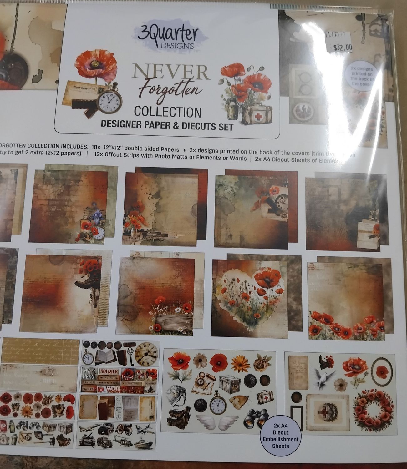 Never Forgotten Collection, Style: 12x12 Paper pack