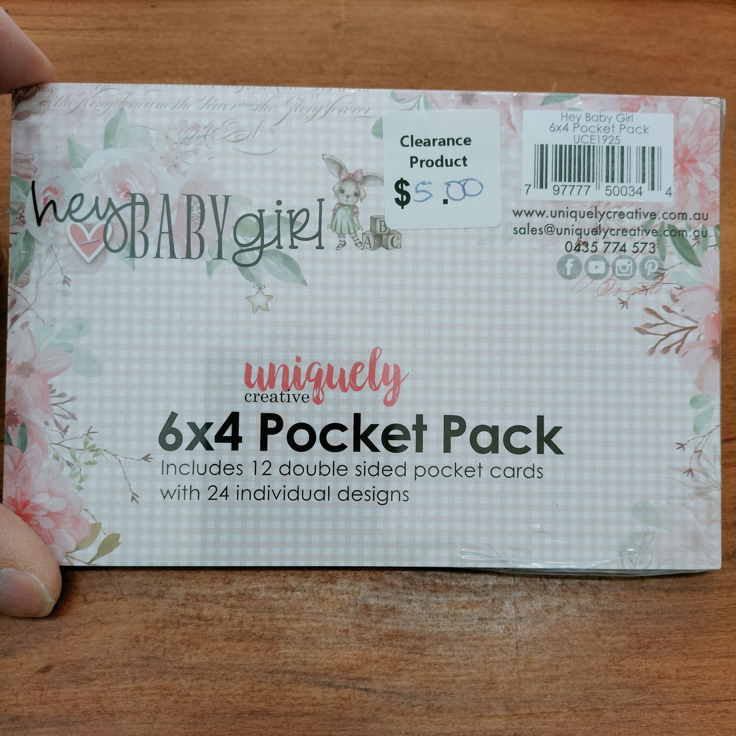 Hey Baby 6x4&quot; pocket pack