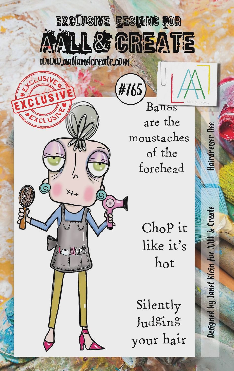 Hairdresser Dee A7 Clear Stamp