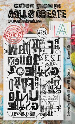 Reverse ABCs A6 clear stamp