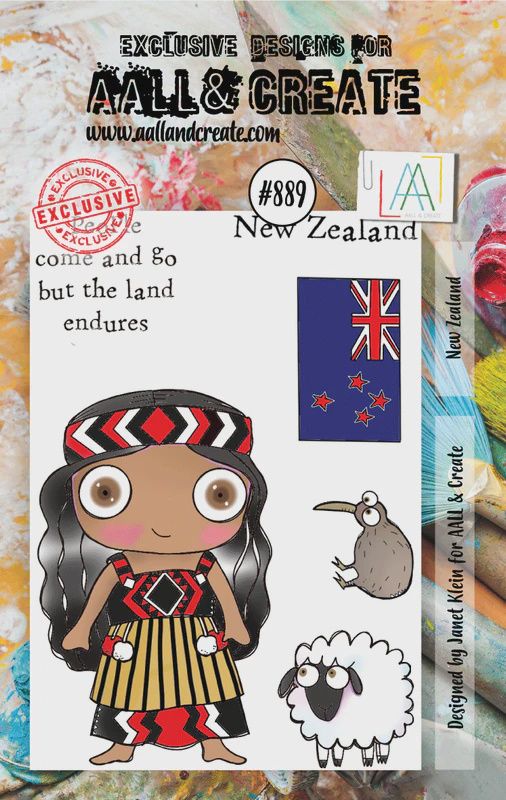 New Zealand A7 clear stamp
