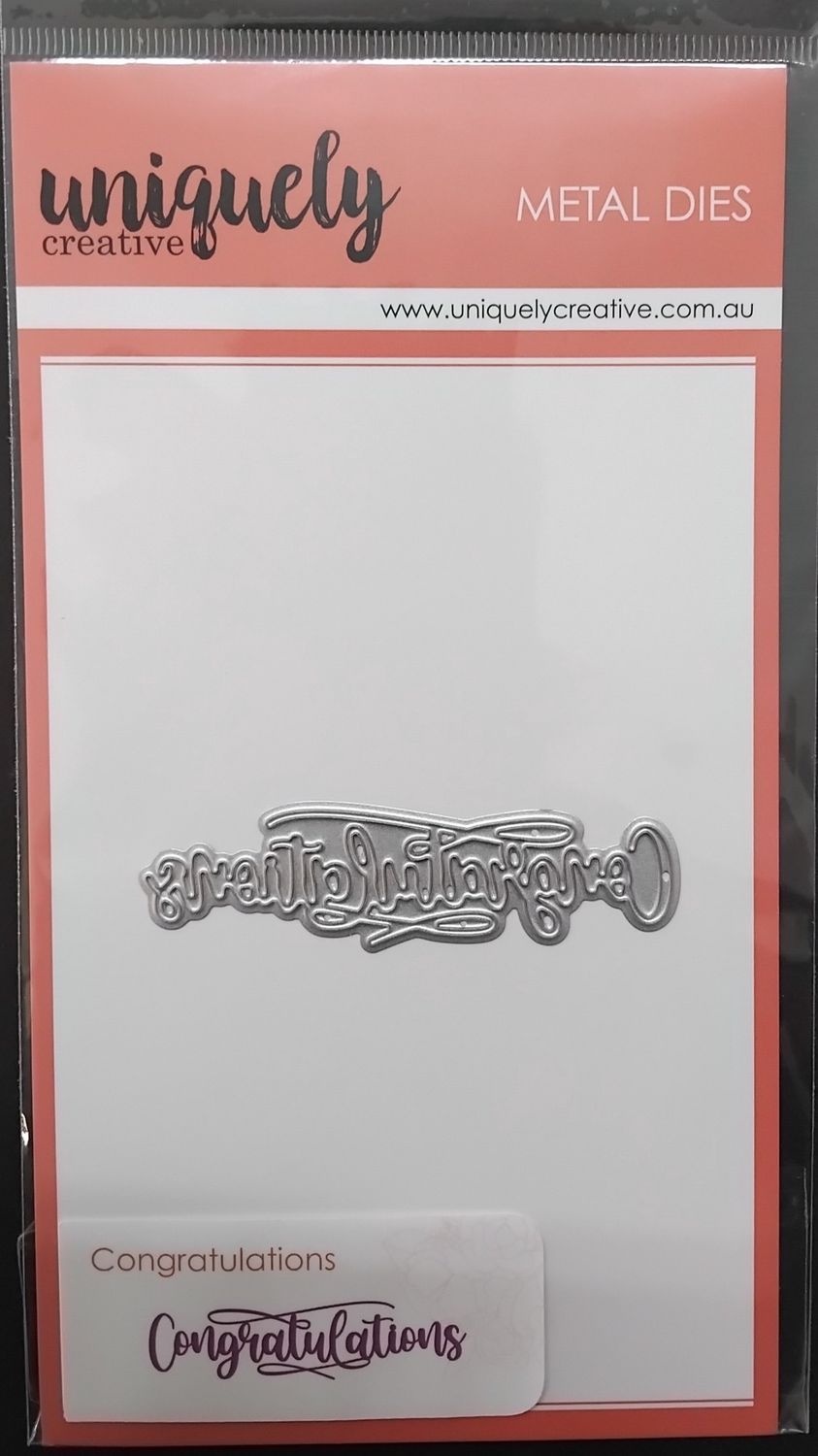 Congratulations Script Die