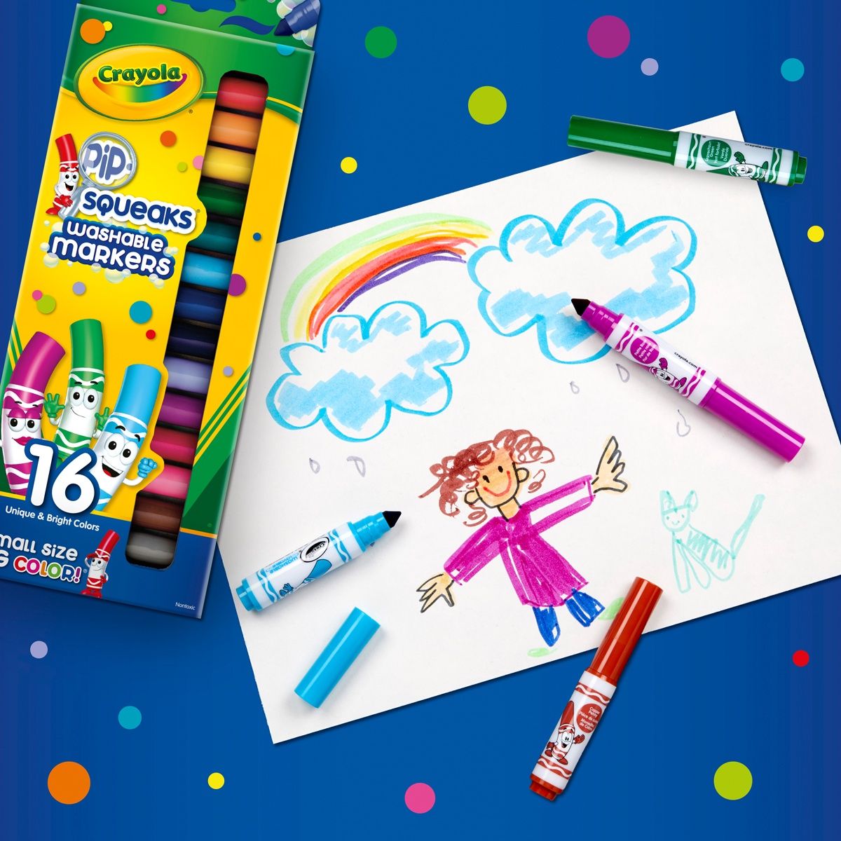 Crayola Pipsqueaks washable markers 16pcs