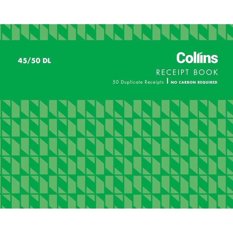 Collins Receipt Book 45/50DL NCR