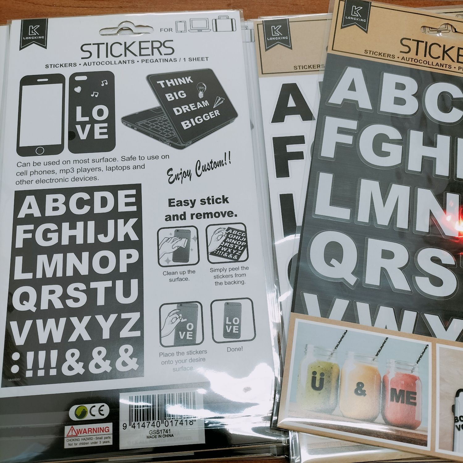A - Z incl : ! &amp;  Stickers 25x25