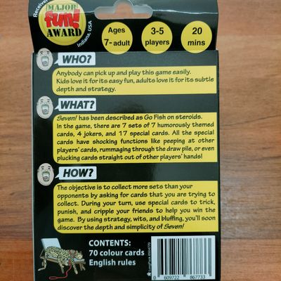 Seven - the Card Game - Made in NZ