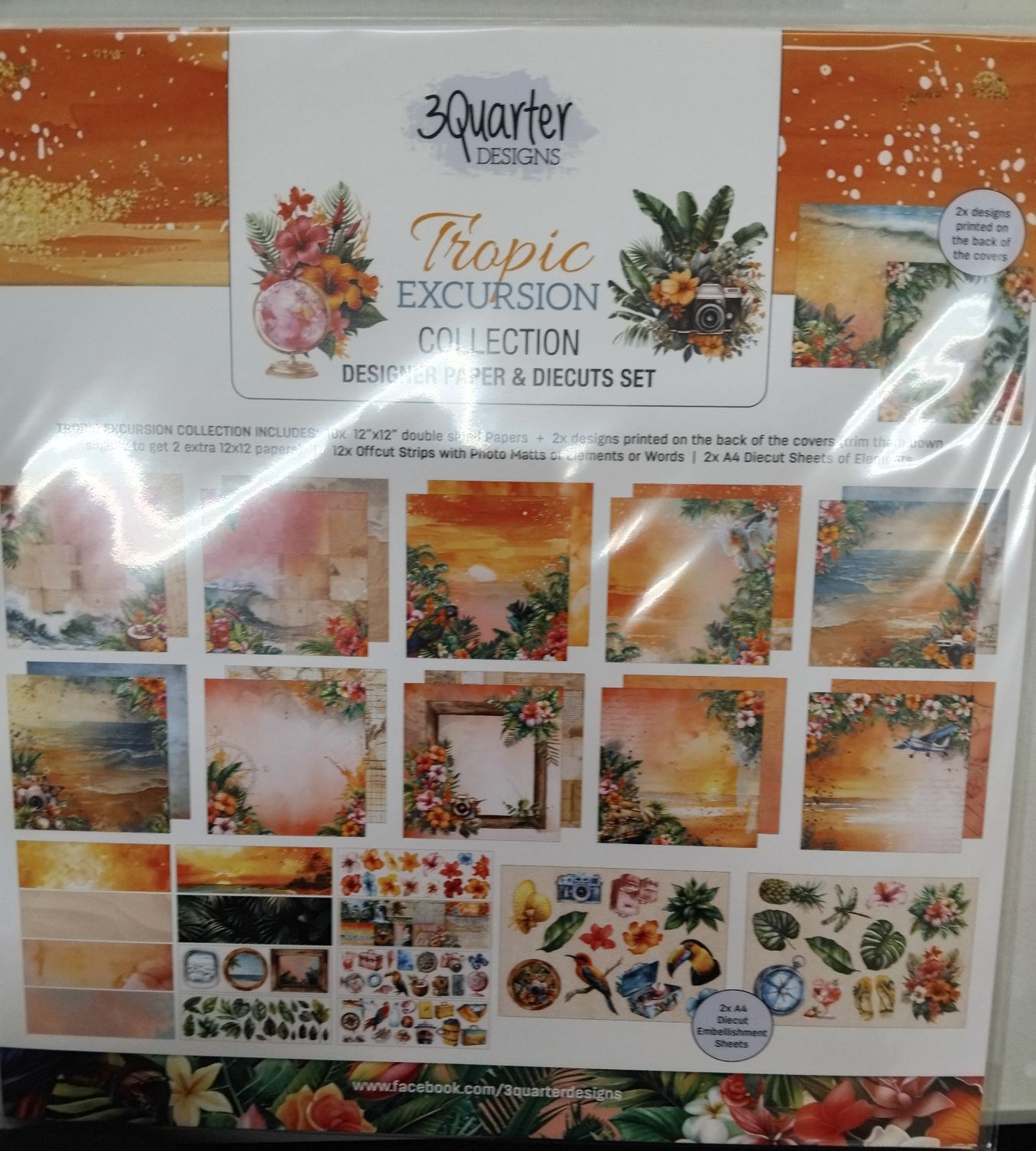 Tropic Excursion Collection, Style: 12x12 paper collection