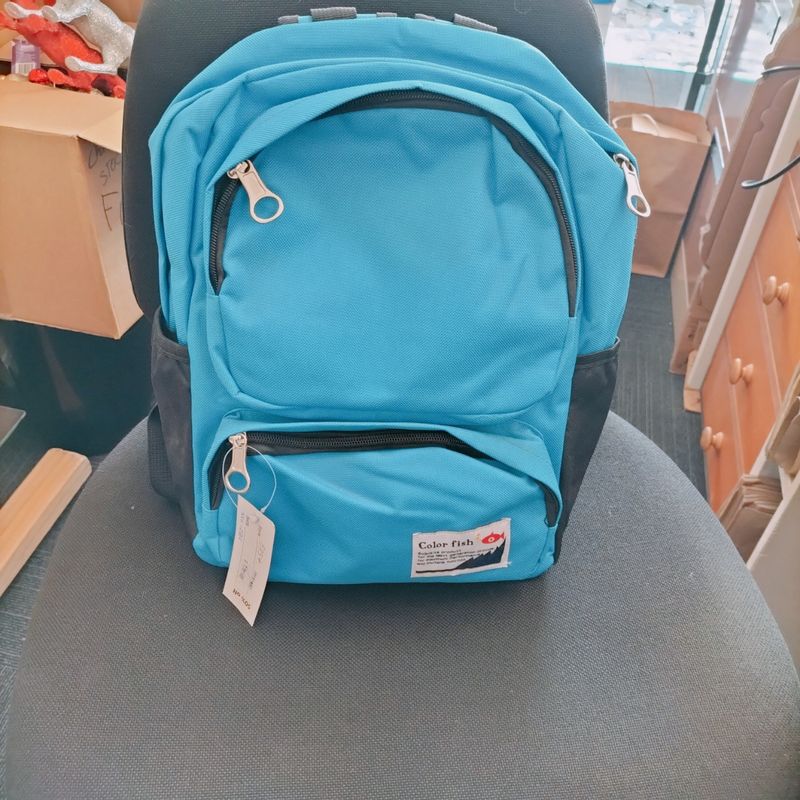 Back Pack blue Colour Fish B934