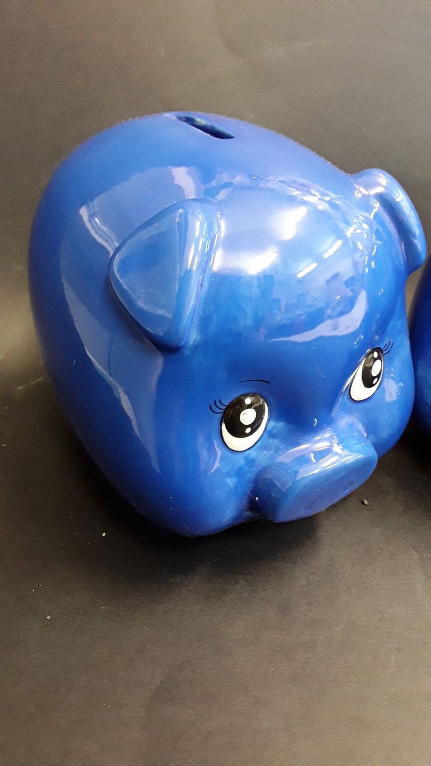 Piggy/ Money Banks mixed styles, Style: Big Blue Piggy