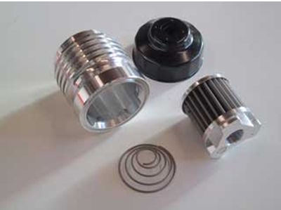K&P OIL FILTER Billet Finish