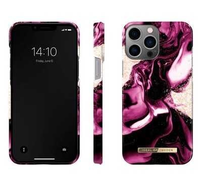 iDeal Fashion Case iPhone 14 Pro Max - Golden Ruby Marble
