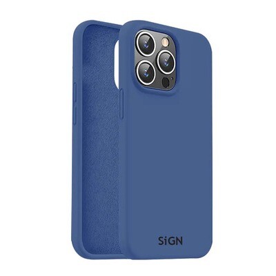 SiGN Liquid Silicone Case för iPhone 14 Pro Max - Sea Blå