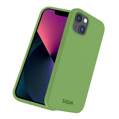 SiGN Liquid Silicone Case för iPhone 14 - Jade Grön