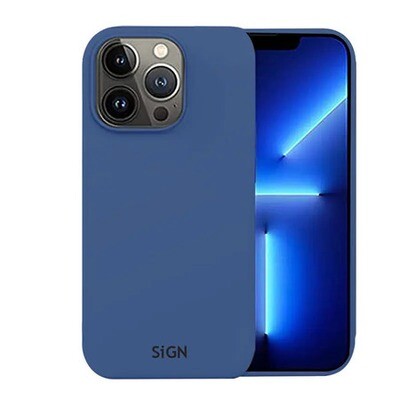 SiGN Liquid Silicone Case för iPhone 14 Pro Max - Sea Blå
