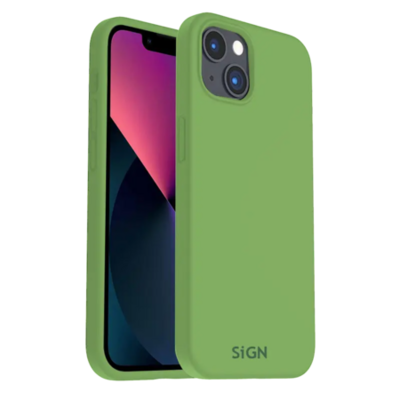 SiGN Liquid Silicone Case för iPhone 14 - Jade Grön