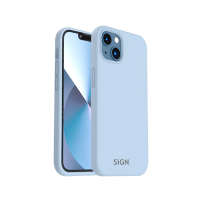 SiGN Liquid Silicone Case för iPhone 14 - Safir Blå