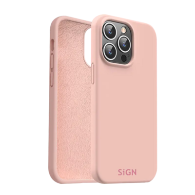 SiGN Liquid Silicone Case för iPhone 14 Pro - Sand Rosa