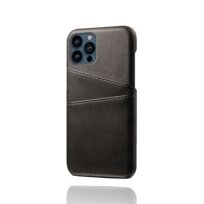 KSQ iPhone 13 Pro Max mobilskal med korthållare - Svart