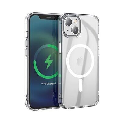 iPhone 13 Magnetic Wireless Charging Case Clear PC Case Transparent