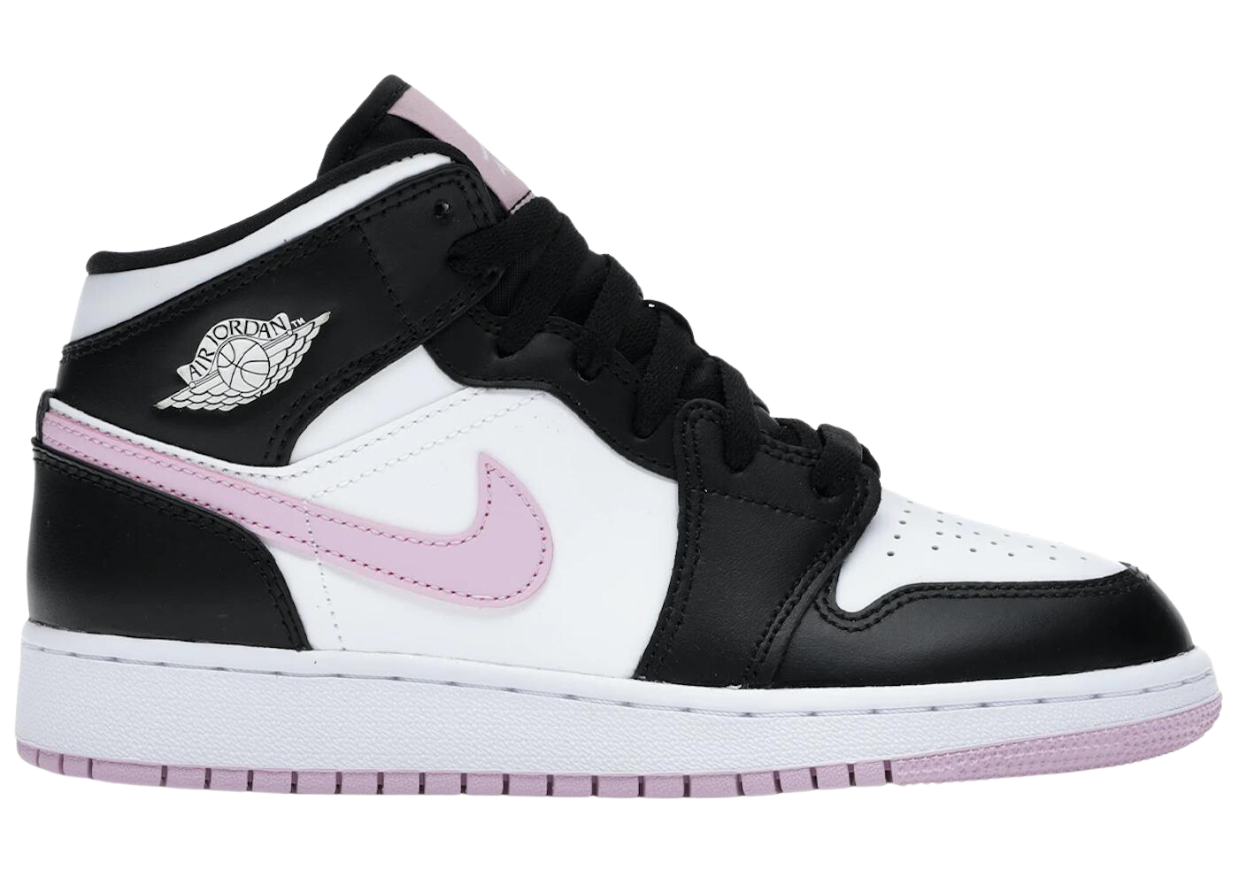 Jordan 1 Mid White Black Light Arctic Pink