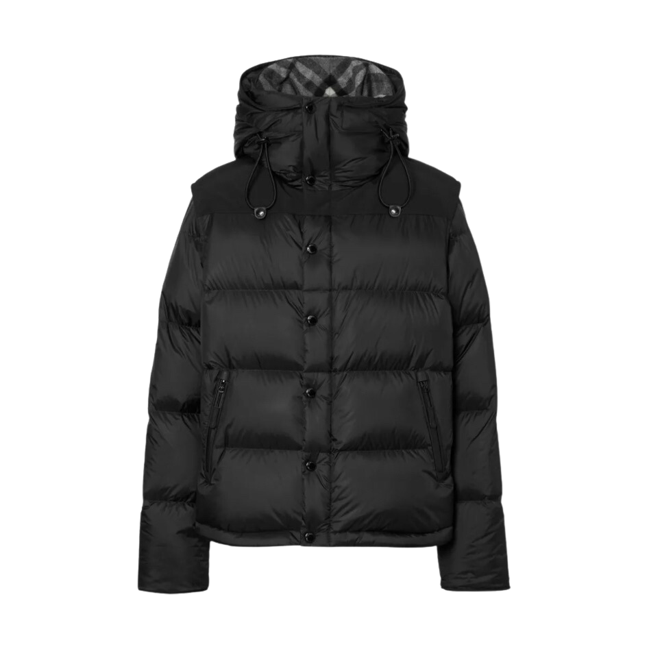 Burberry Detachable Sleeve Hooded Puffer Jacket