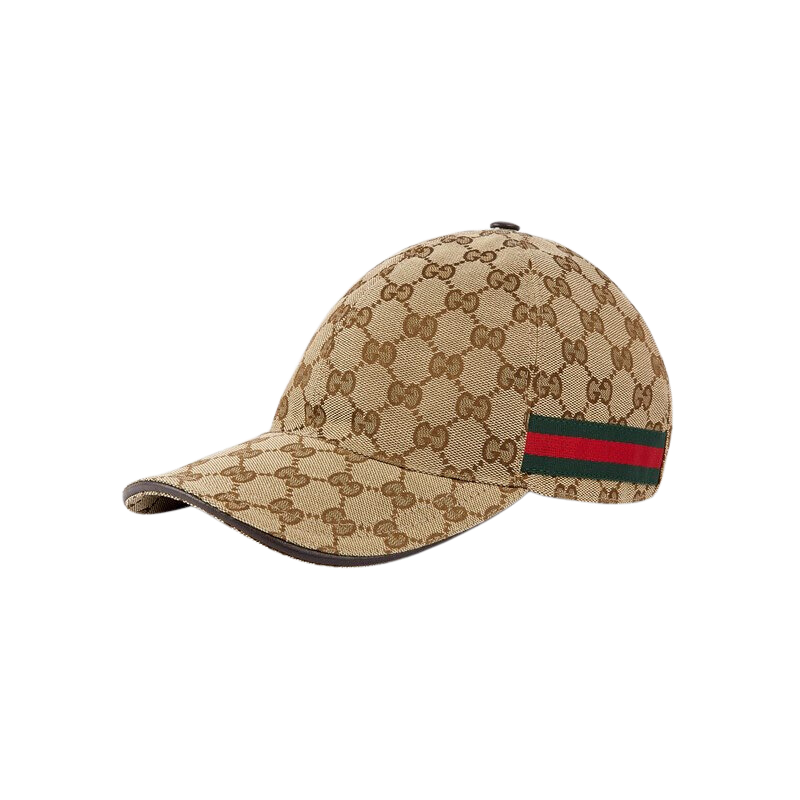 GUCCI Original GG Canvas Baseball Hat With Web