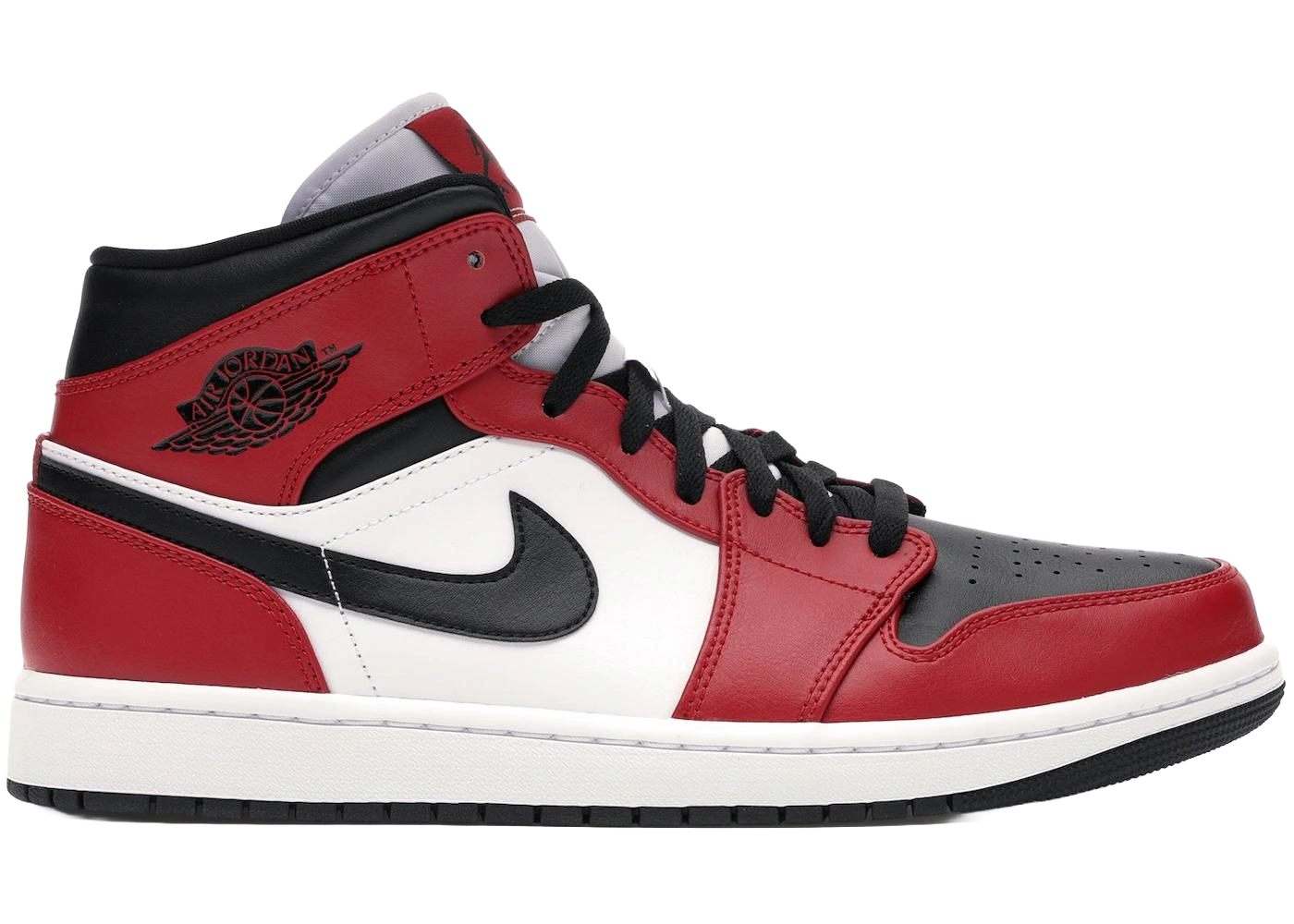 Jordan 1 Mid Chicago Black Toe