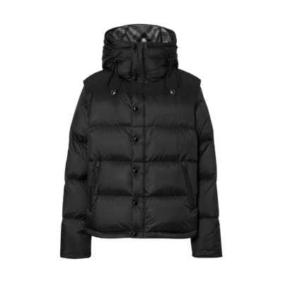 Burberry Detachable Sleeve Hooded Puffer Jacket