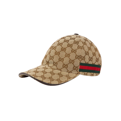 GUCCI Original GG Canvas Baseball Hat With Web