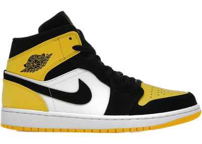 Jordan 1 Mid Yellow Toe Black