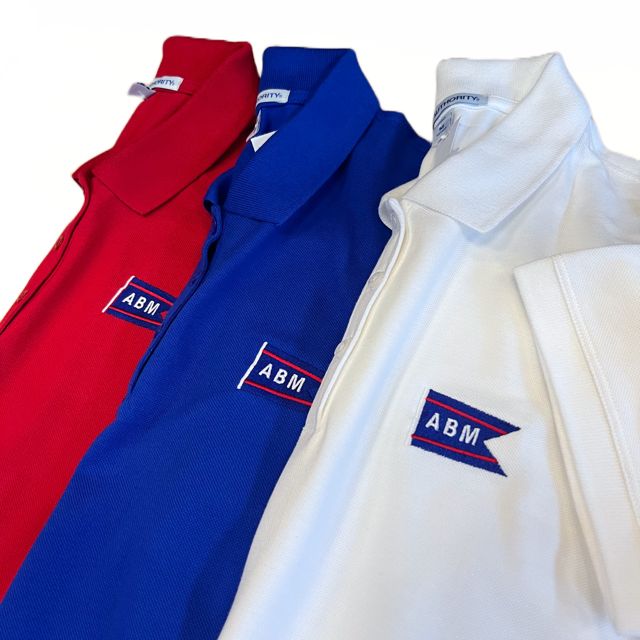 Pique Cotton Polo - ABM Burgee Logo Pique Cotton Polo - ABM Burgee Logo, Colour: White, Item: Men's, Size: Small