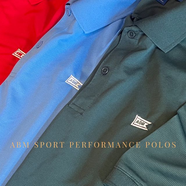 ABM Sport Performance Polos ABM Sport Performance Polos, Colour: Blue Lake, Item: Men's, Size: Small