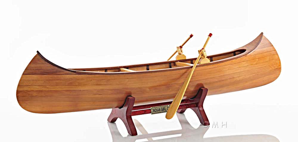 Canoe Models, Item: Indian Girl-Canoe Model