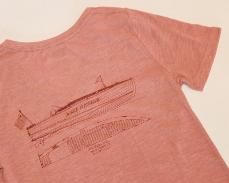 Ladie's Line Drawing V-Neck Tee