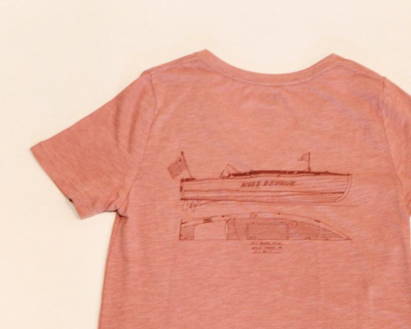 Ladie's Line Drawing V-Neck Tee