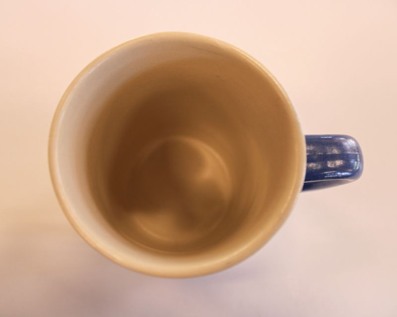 Stone Mug with Adirondak River Scene