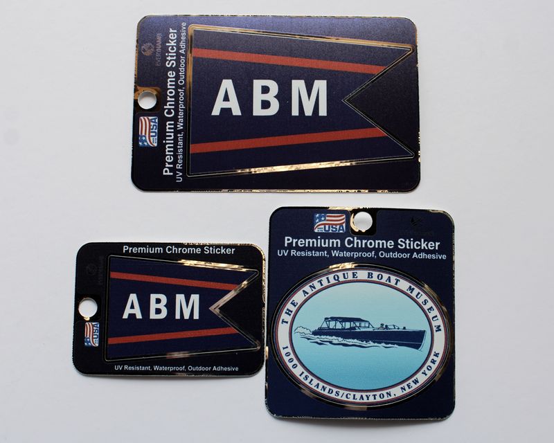 Chrome Logo Stickers