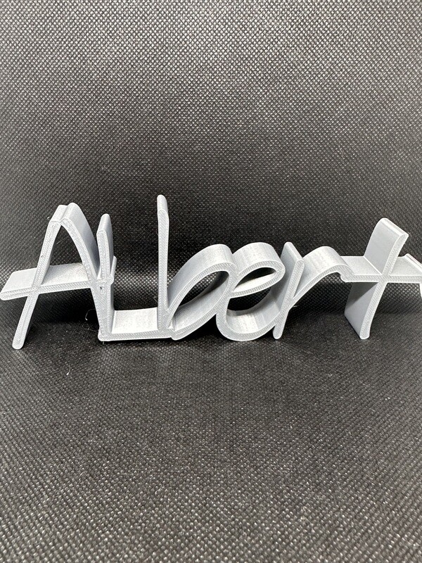Custom 3d printed name plate