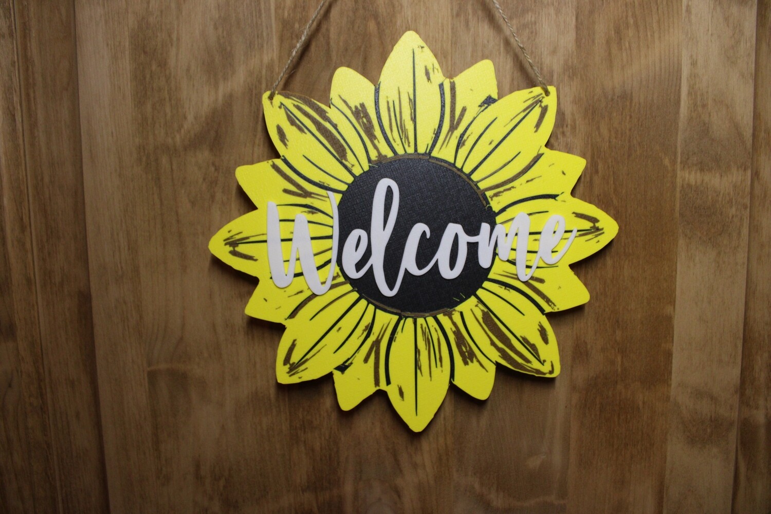 Welcome Sunflower Doorhanger